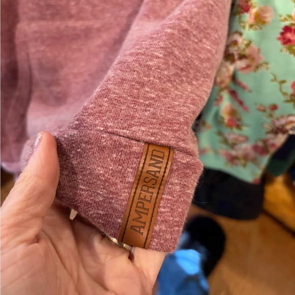 AMPERSAND AVE Maroon and Floral Hoodie - Picture 4 of 5